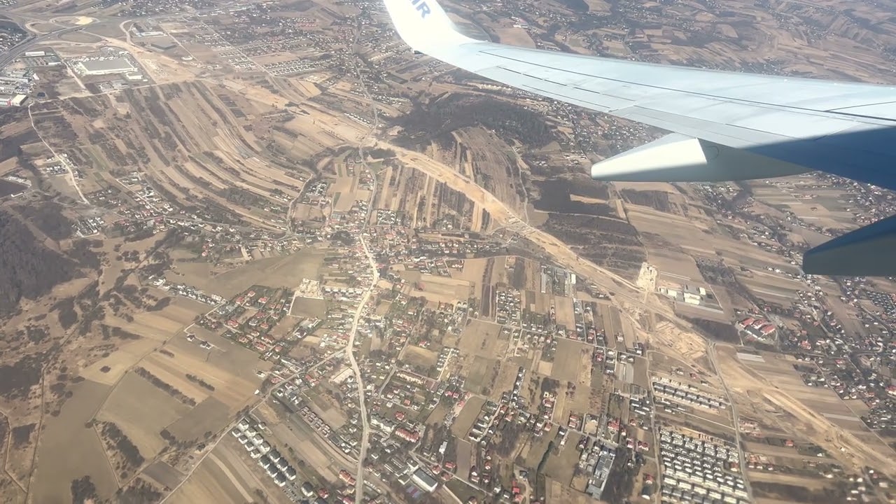 Takeoff from Krakow Airport (KRK) 19/3/22