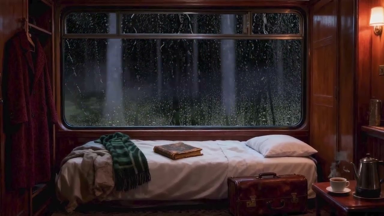 思緒隨著窗外的雨滴和風景緩緩流淌#relaxing #rain #rainsounds #asmr #relax #peace #SleepSounds #HeavyRain #RainSound