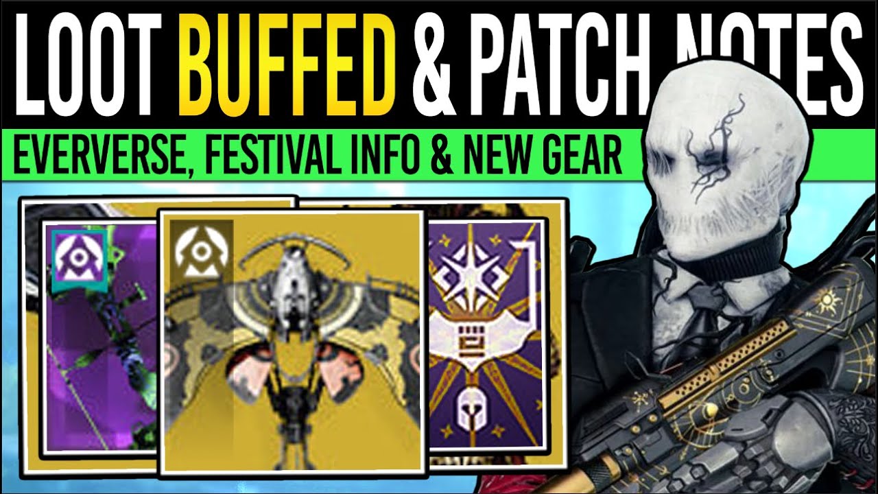 Destiny 2: BIG PATCH CHANGES & FESTIVAL LOOT! Tier 5 BUFF, Eververse, New Armor, Vendors (21 Oct)