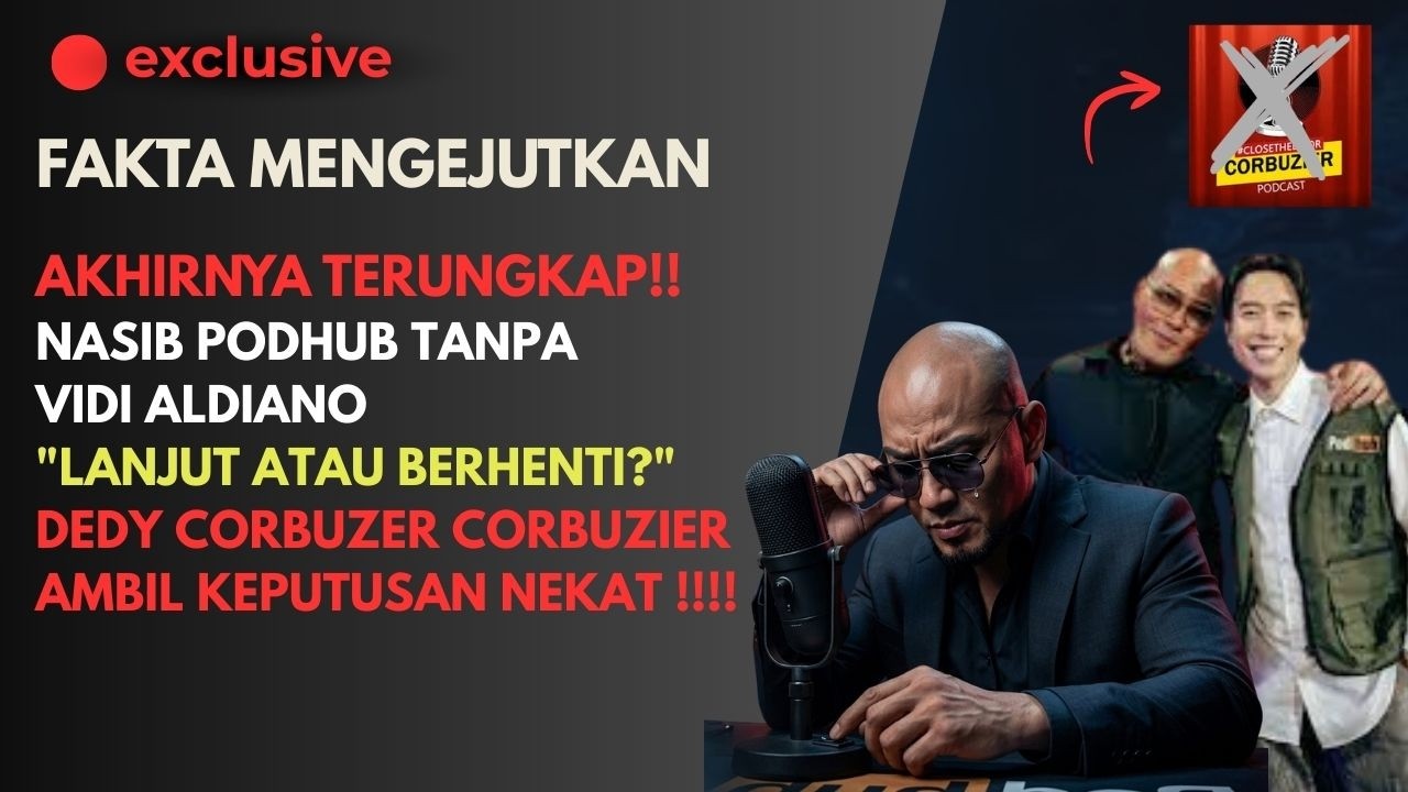 🔴PODHUB RESMI BERHENTI?! Deddy Corbuzier Bongkar Surat Rahasia Vidi Aldiano di Bawah Meja Studio!