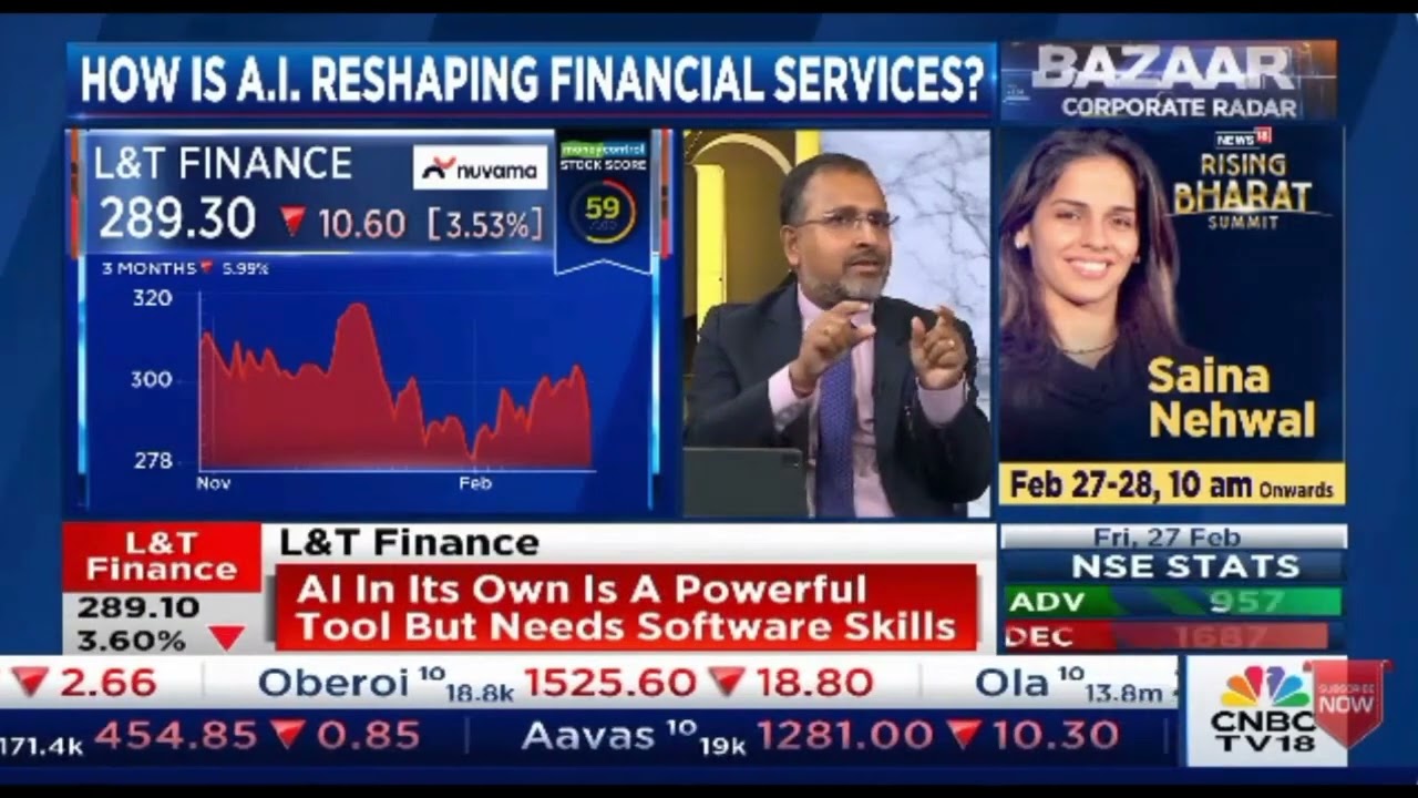 Exclusive interaction of our MD & CEO, Mr. Sudipta Roy with CNBC TV-18 on AI implementation