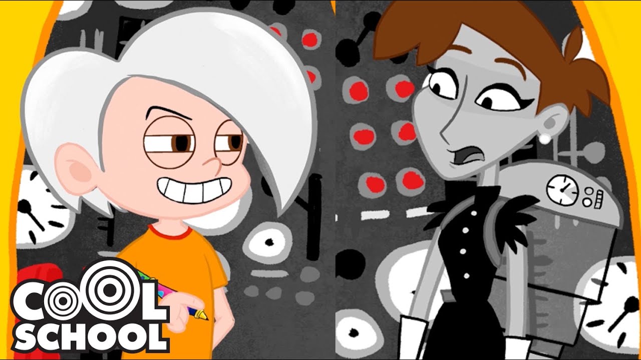 BODY SWAP! Super Drew & Grace Swap Bodies in a SWITCHAROO MACHINE 🔄  Cool School Cartoons for Kids.