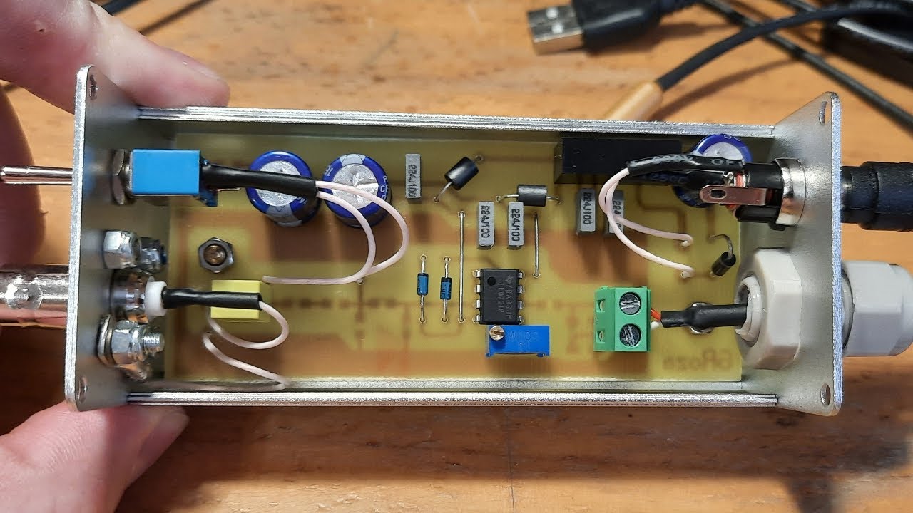 Приставка к звуковой карте для НЧ спектроанализатора / Atachment for LF spectrum analyzer