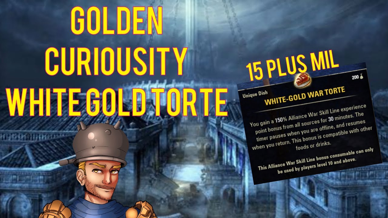 ESO Golden Curiosity // Рецепт на 15 миллионов и более // Боевой торт из белого золота