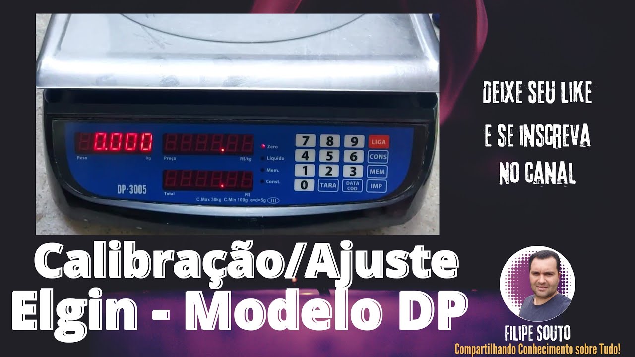 Calibração/Ajuste Balanças Elgin-DP