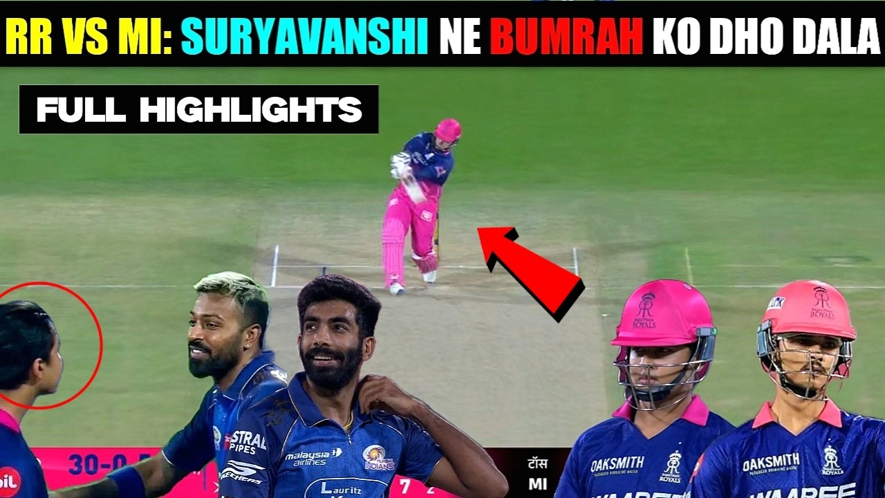 RR vs MI Highlights IPL 2026 🔥 Jaiswal 77 | RR destroyed MI