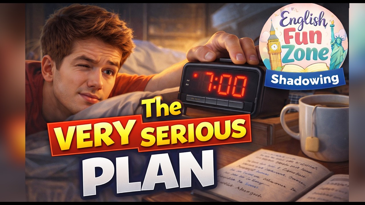 Shadowing - The Very Serious Plan | Funny English Shadowing Story (A2–B1)