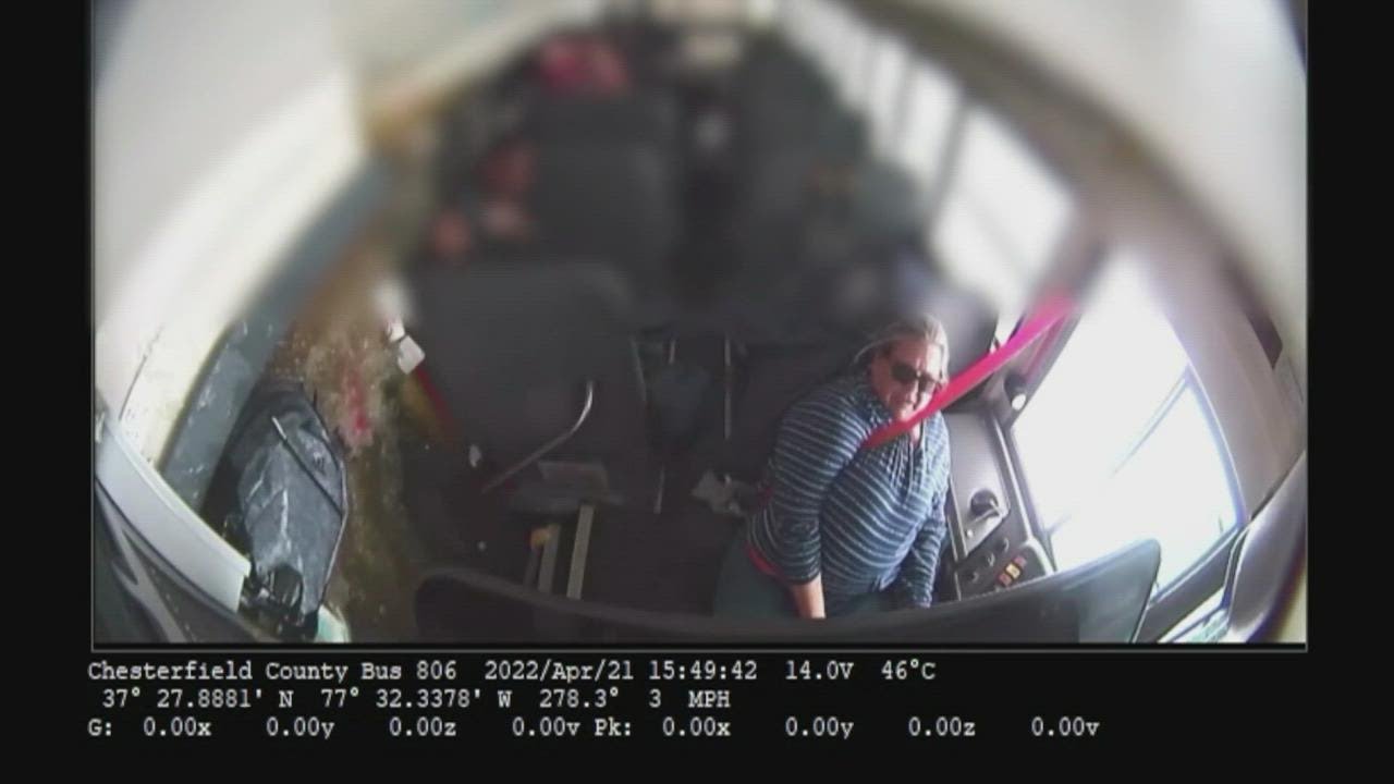 Video shows bus full of children hit by another vehicle in Virginia