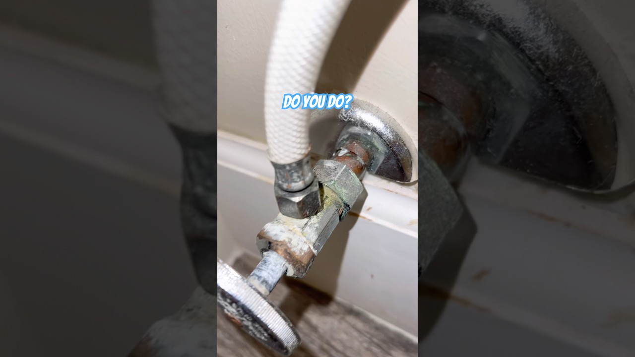 Angle Stop Valve For Toilet Won&rsquo;t Shut Off #plumbing #diy #toiletrepair