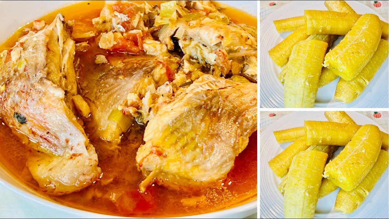 SOUPE DE POISSON ACCOMPAGNÉ DE LA BANANE