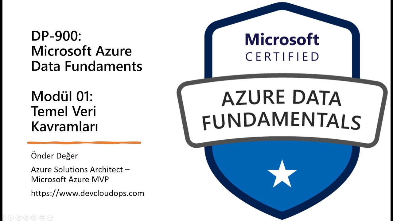 DP:900 Azure Data Fundamentals - Modül 1 - Temel Veri Kavramları - TURKISH