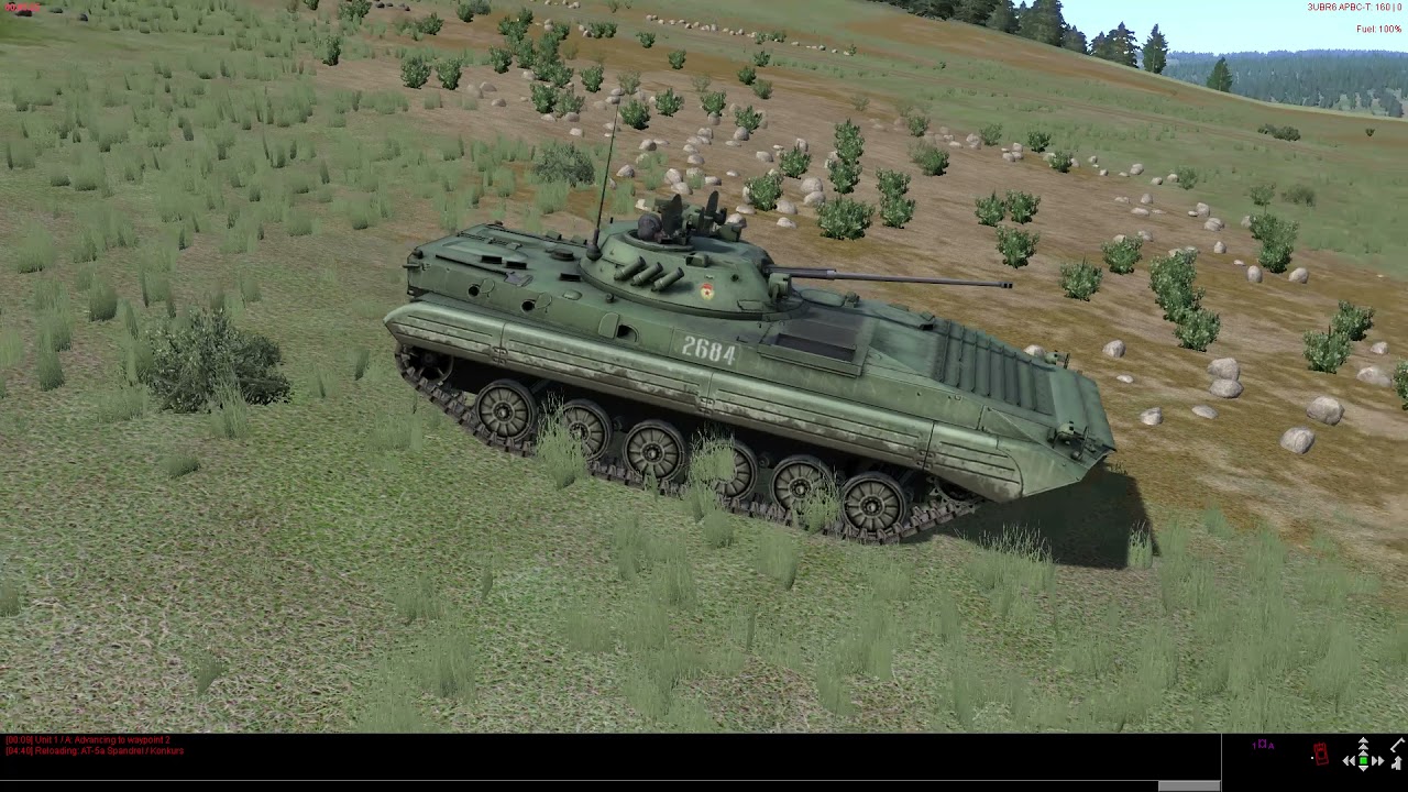 BMP-2 ATGM in Action, Steel Beasts Pro PE