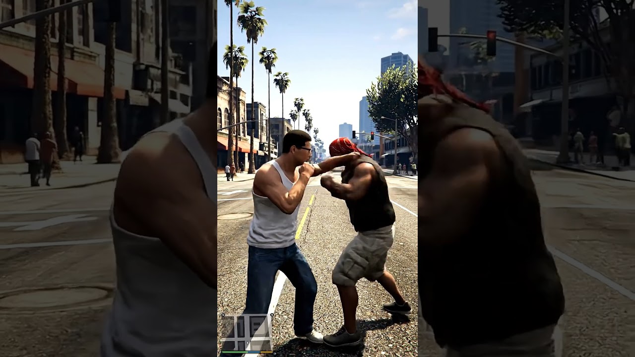 Ultimate Pro vs Noob Fight in GTA 5 | Los Santos Streets