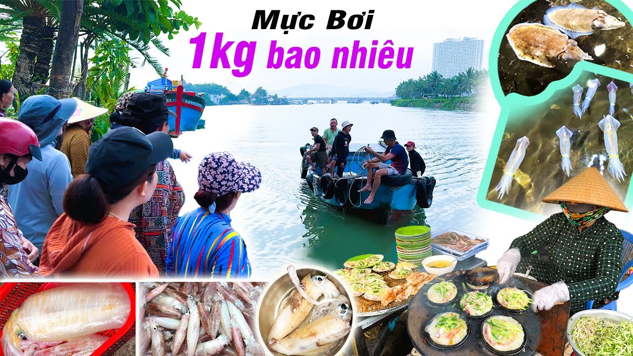 Mực Bơi Về Bến Ngày Trở Gió. Bánh Xèo Mực Mãi Đỉnh Xóm Bóng Nha Trang