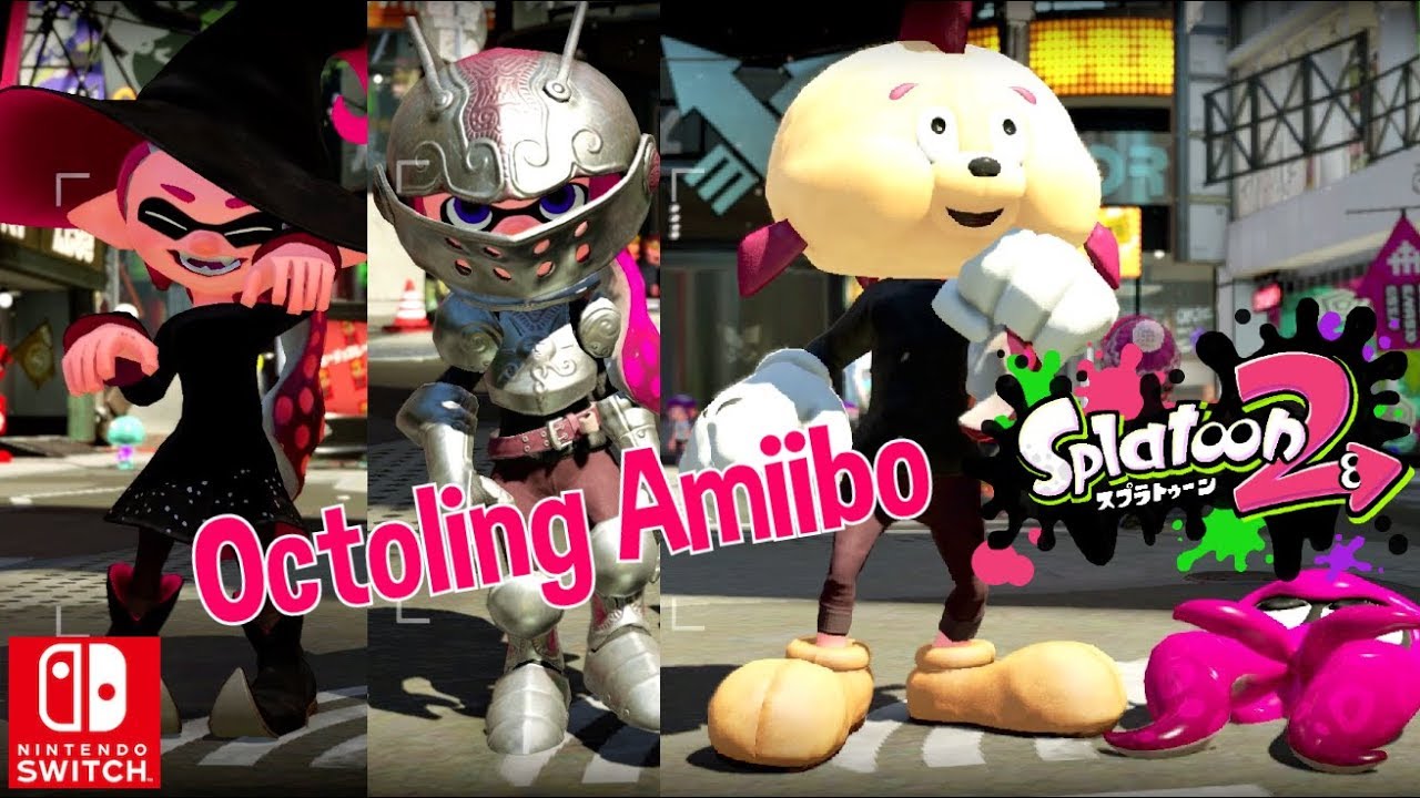 Nintendo Splatoon 2 Octoling Boy Octopus Girl Amiibo New Gear Gameplay Switch