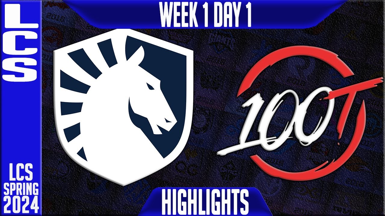 TL vs 100 Highlights | LCS Spring 2024 Week 1 Day 1 | Team Liquid vs 100 Thieves