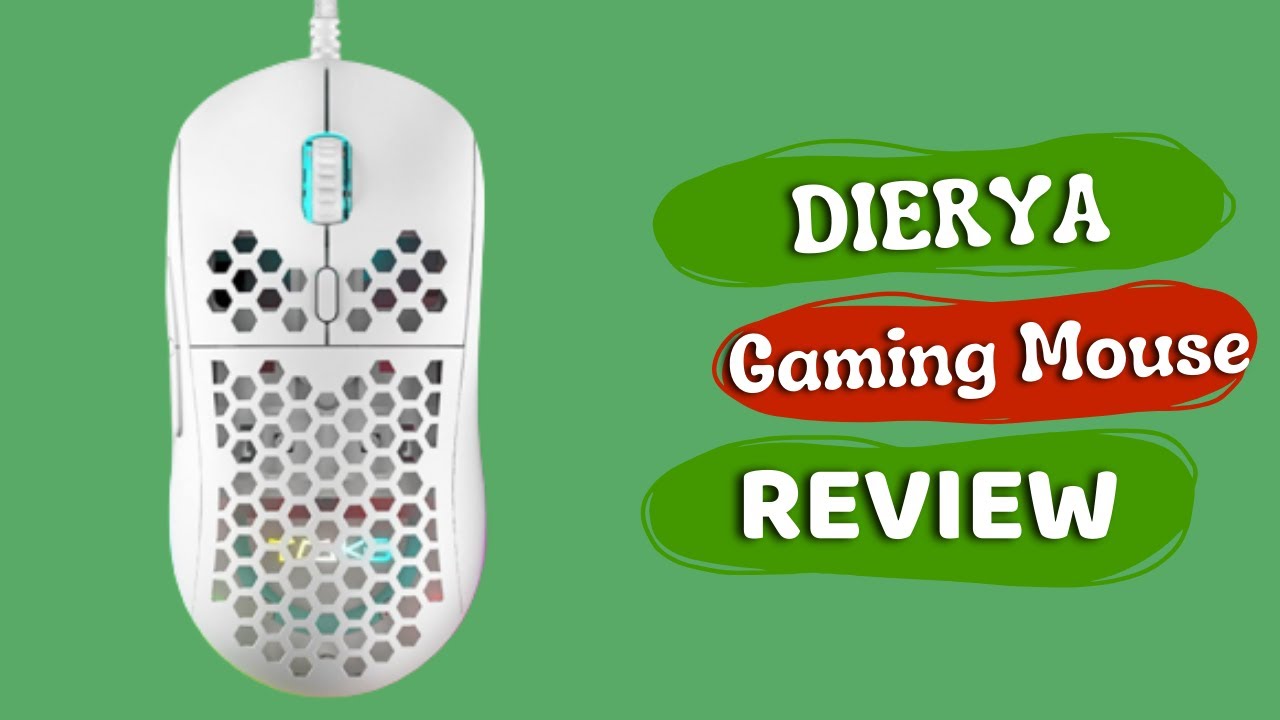 DIERYA Gaming Mouse, 12800DPI Optical Sensor, 6 Programmable Buttons Review