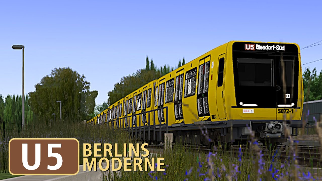 Premiere im Tageslicht - U-Bahn Sim Berlin - BVG Linie U5 - mit IK nach Biesdorf-Süd - Trainz 2009