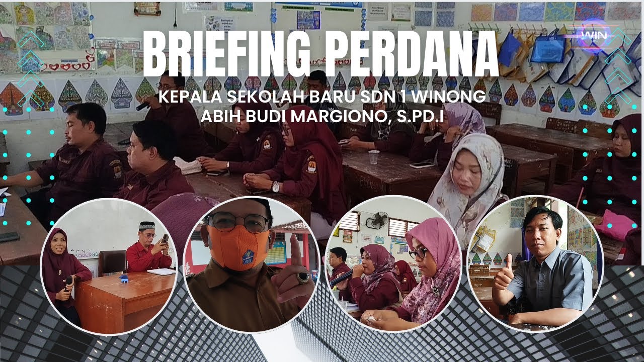 Briefing Perdana Kepala Sekolah SDN 1 Winong | Awal Baru Menuju Kemajuan