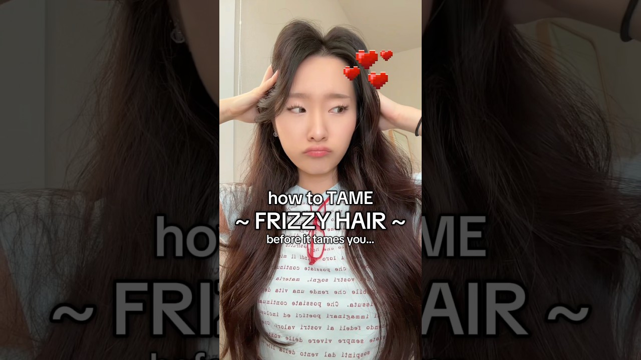 HOW TO TAME FRIZZY HAIR AND FLYAWAYS BEFORE THEY TAME U 😇 #frizzyhair #hairtips #haircare #babyhair