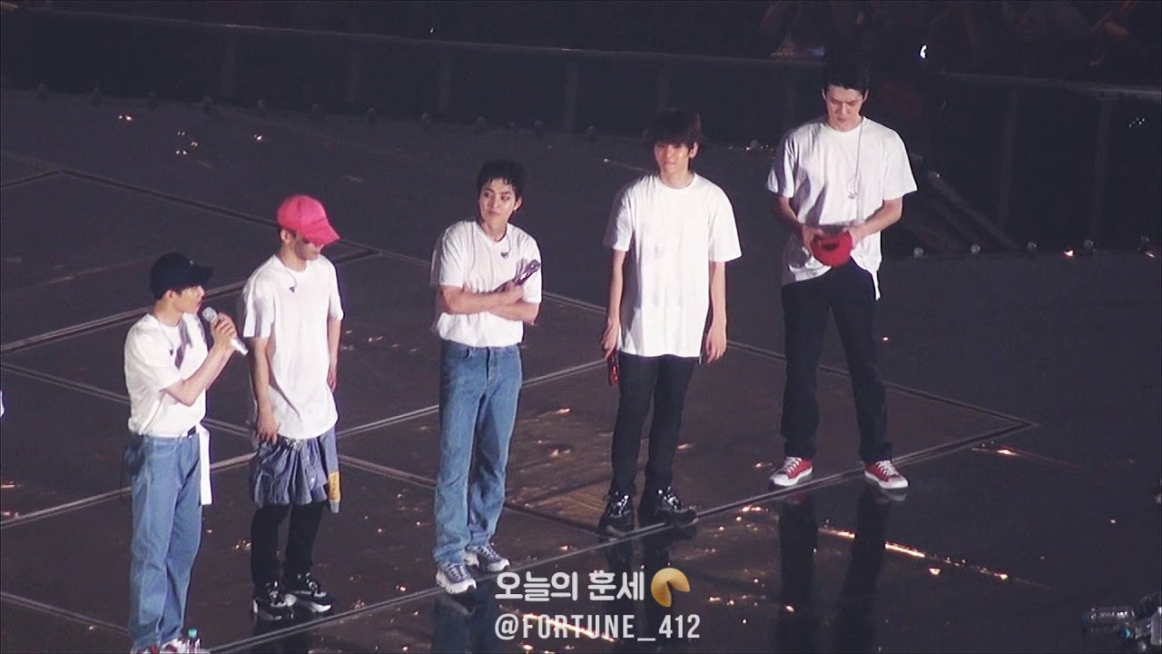 180713 Elyxion dot in SEOUL - SUHO MENT (+ 백현이의 스포춤 / 사다리 타고 놀러 가기 준비중이라고!!!)