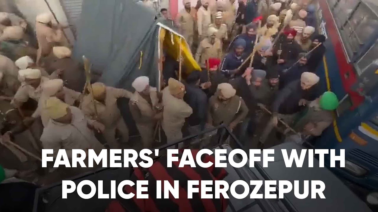 Farmers' faceoff with Police as protest against liquor factory in Ferozepur| True Scoop News