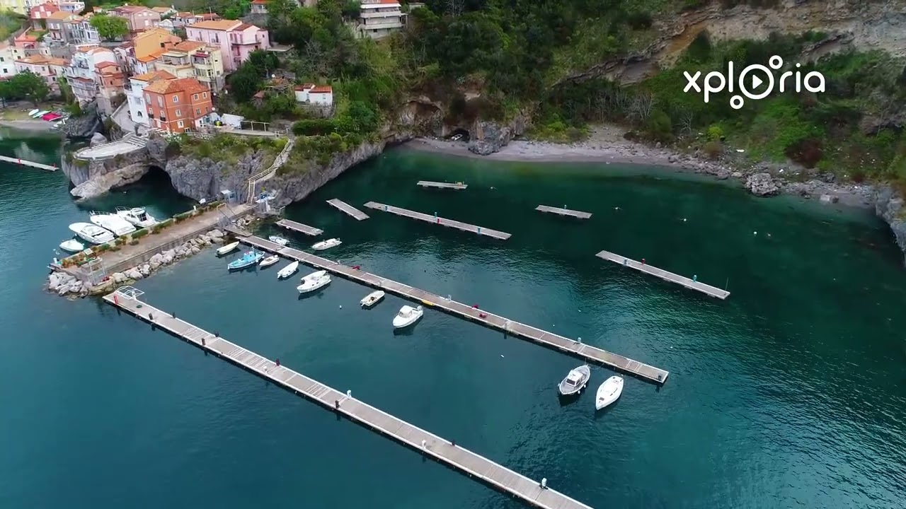 Maratea Porto Turistico Porto Turistico di Maratea, South Italy 2018.04 aerial video