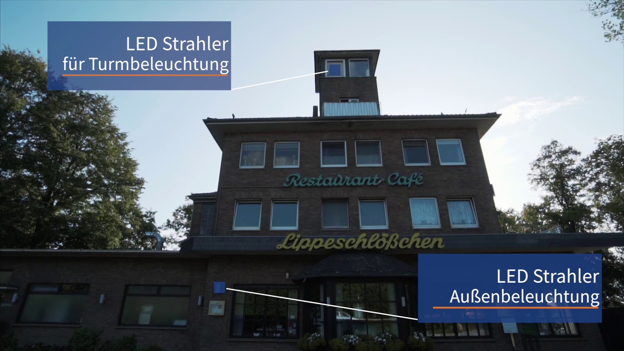 Restaurant Lippeschlößchen: energieeffiziente Beleuchtung im Gastgewerbe