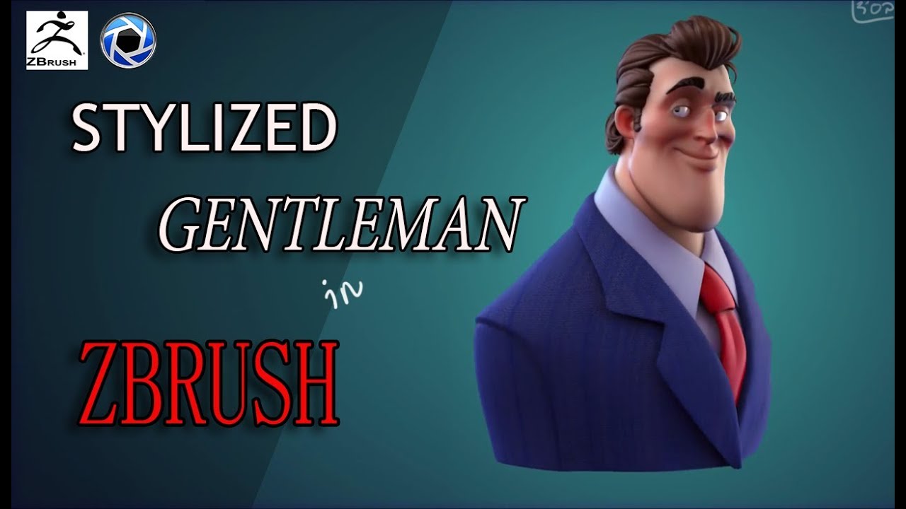 Making a Stylized Gentleman in Zbrush - Xploding Cube