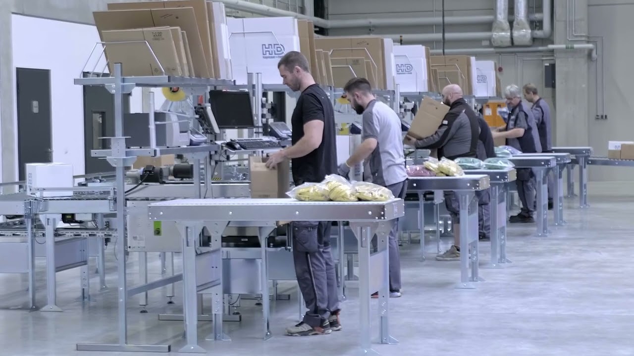 Verpackungslösung mit 6 Packplätzen für Online-Shops