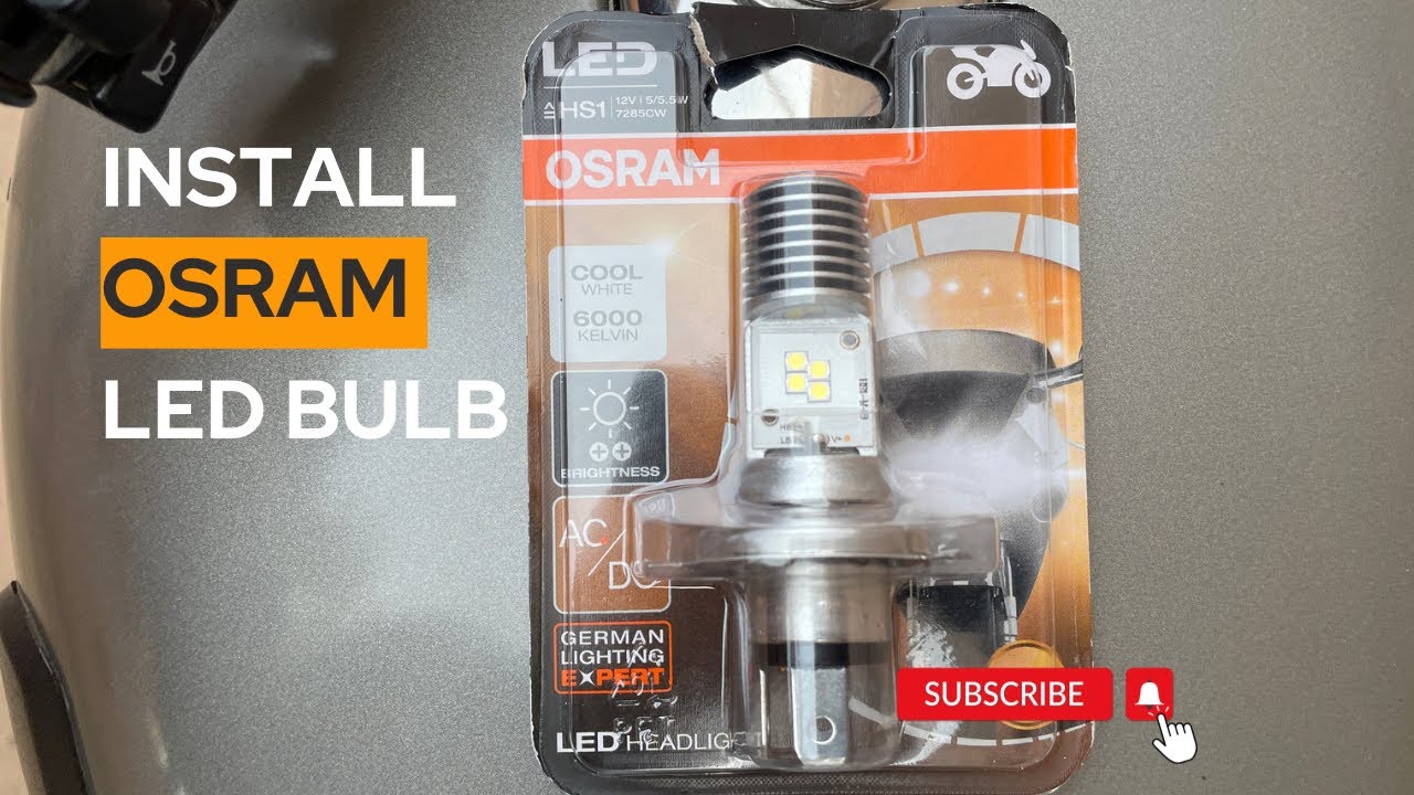 Osram Led Bulb Installation | Best Led Bulb for Bike | AC/DC Led Bulb for Bike