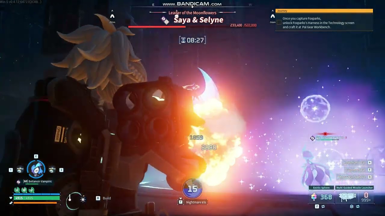 Bellanoir Vs tower boss Saya & Selyne Hard Mode, no Gobfin