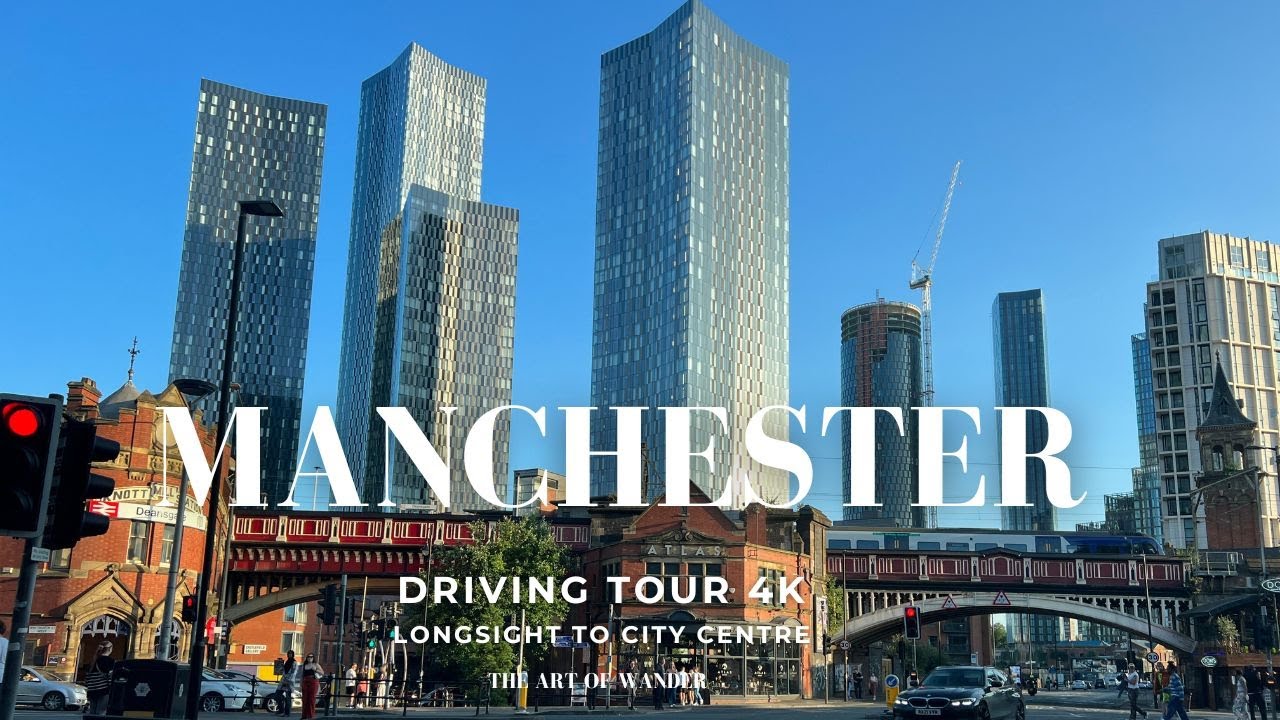 Summer Driving Tour Manchester, UK (4K) - Longsight to Manchester City Centre (Greater Manchester)