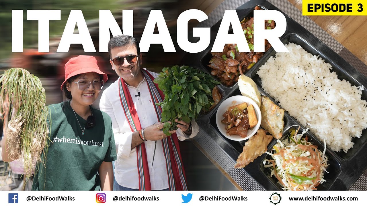 Best ITANAGAR Food & Market Tour I GALO Tribal Cuisine + Korean Packed Lunch Dosirak + Chicken Momo