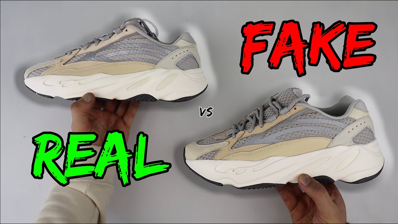 REAL VS FAKE! ADIDAS YEEZY 700 V2 CREAM COMPARISON!