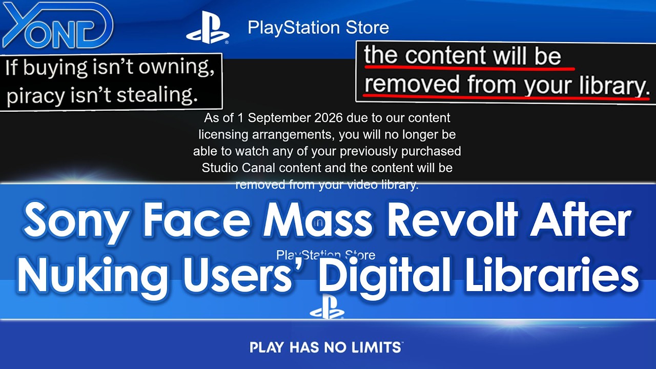 Sony массово удаляет цифровые покупки из библиотек пользователей, и люди в ярости