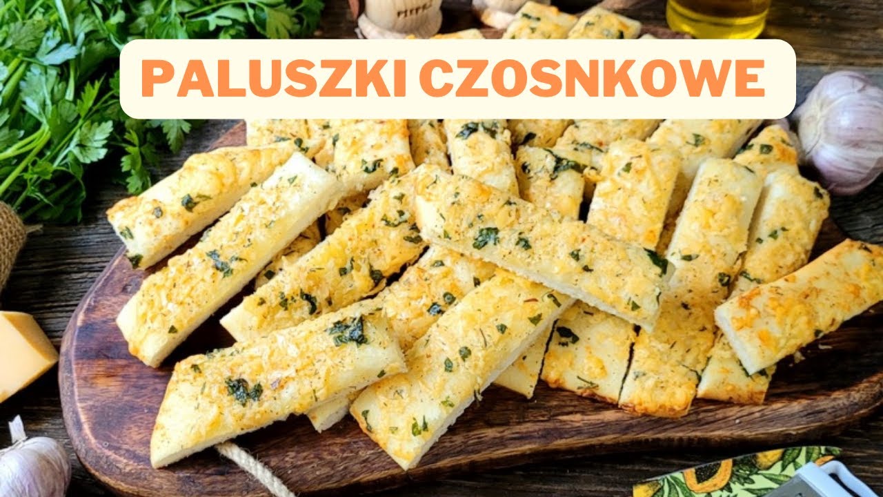 Paluszki czosnkowe. Idealna przekąska na imprezy i do piwa. Szybki i łatwy przepis.