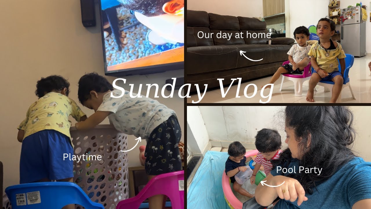 Realistic Sunday with my twins 