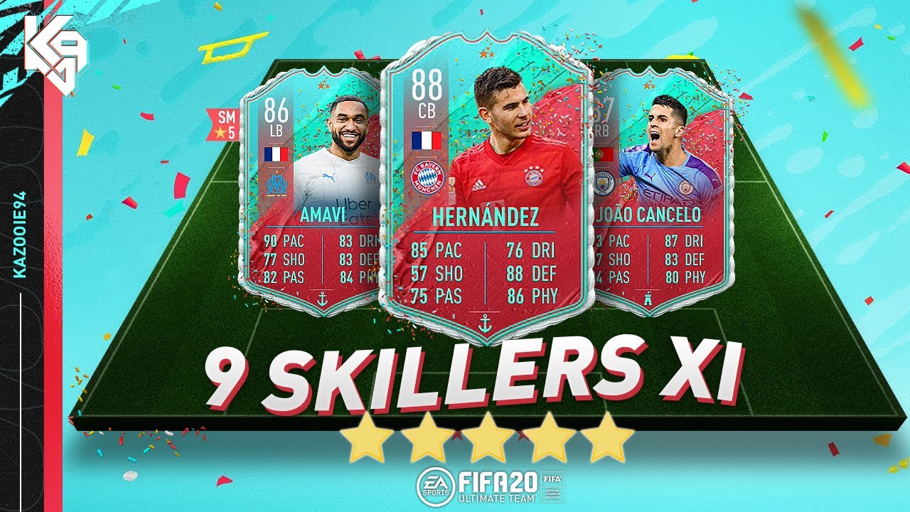 FUT Birthday Skill Team! 9 5 Star Skillers! | FIFA 20 Ultimate Team