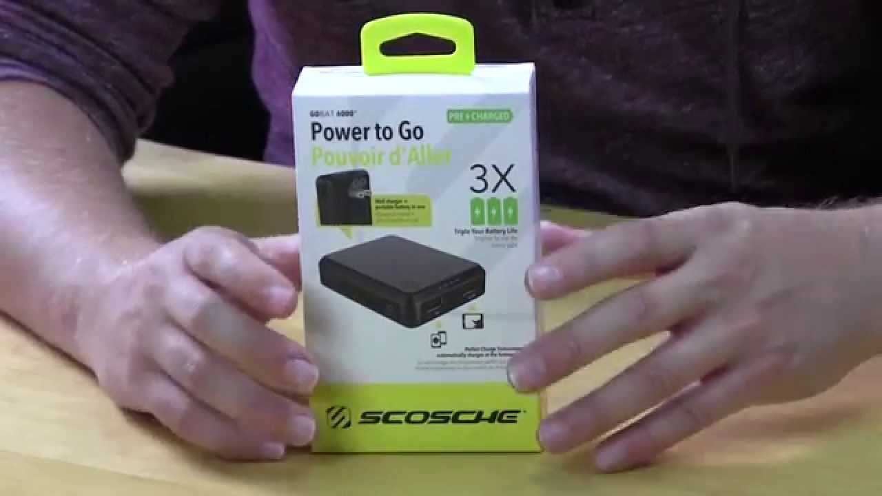 Scosche goBAT 6000 Portable Charger Unboxing & Overview