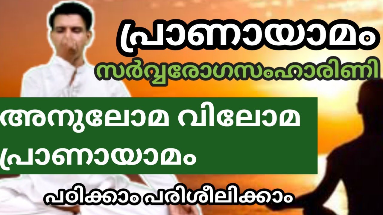 പ്രാണായാമം -സർവ്വരോഗസംഹാരി ണി (അനുലോമ വിലോമ പ്രാണായാമം)