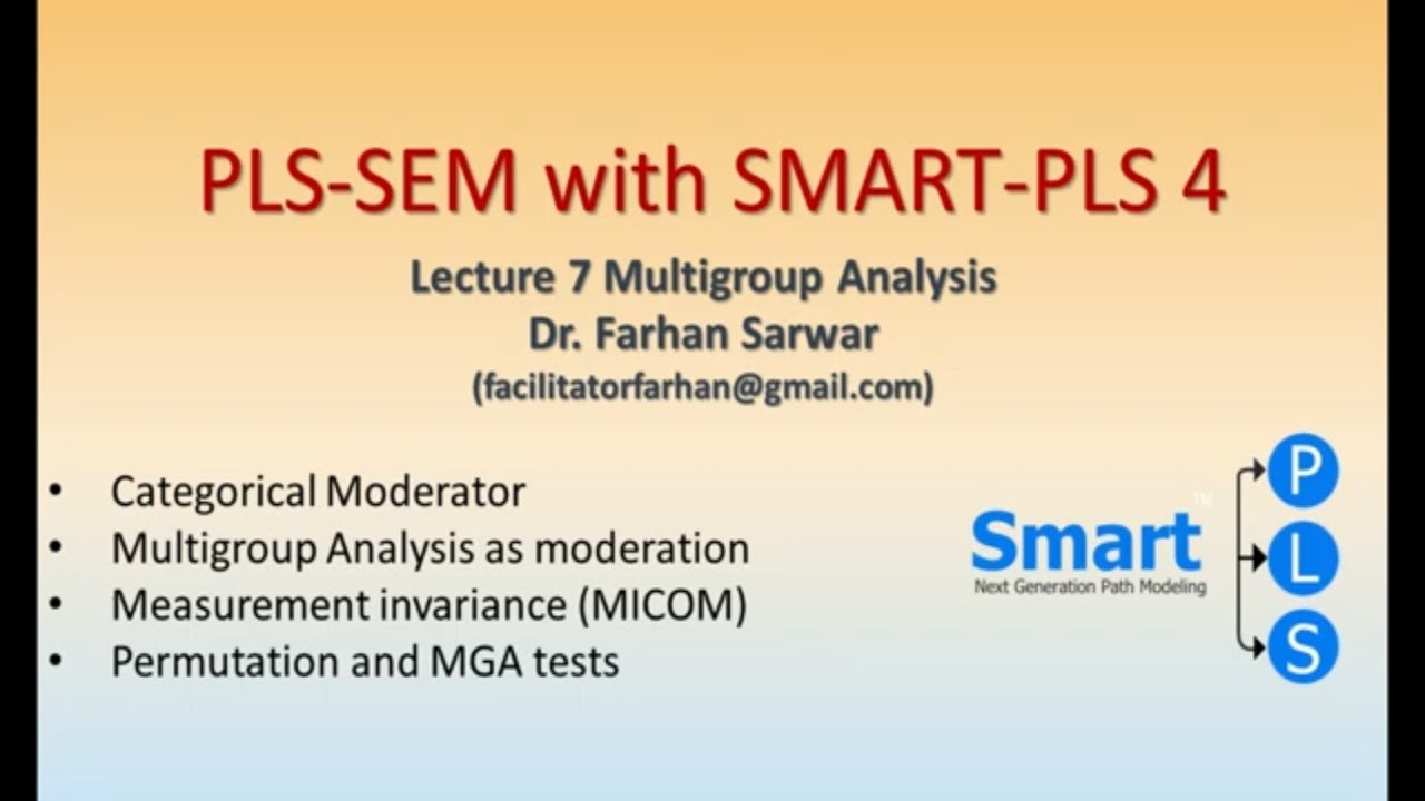 SMARTPLS 4 Lec 7: Categorical moderator (Binary, dummy variable) Multigroup Analysis and Interaction