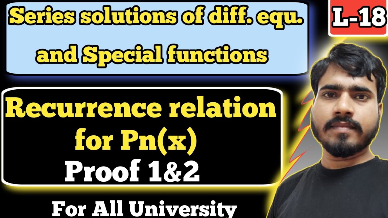 Recurrence relation for Legendre's polynomial 