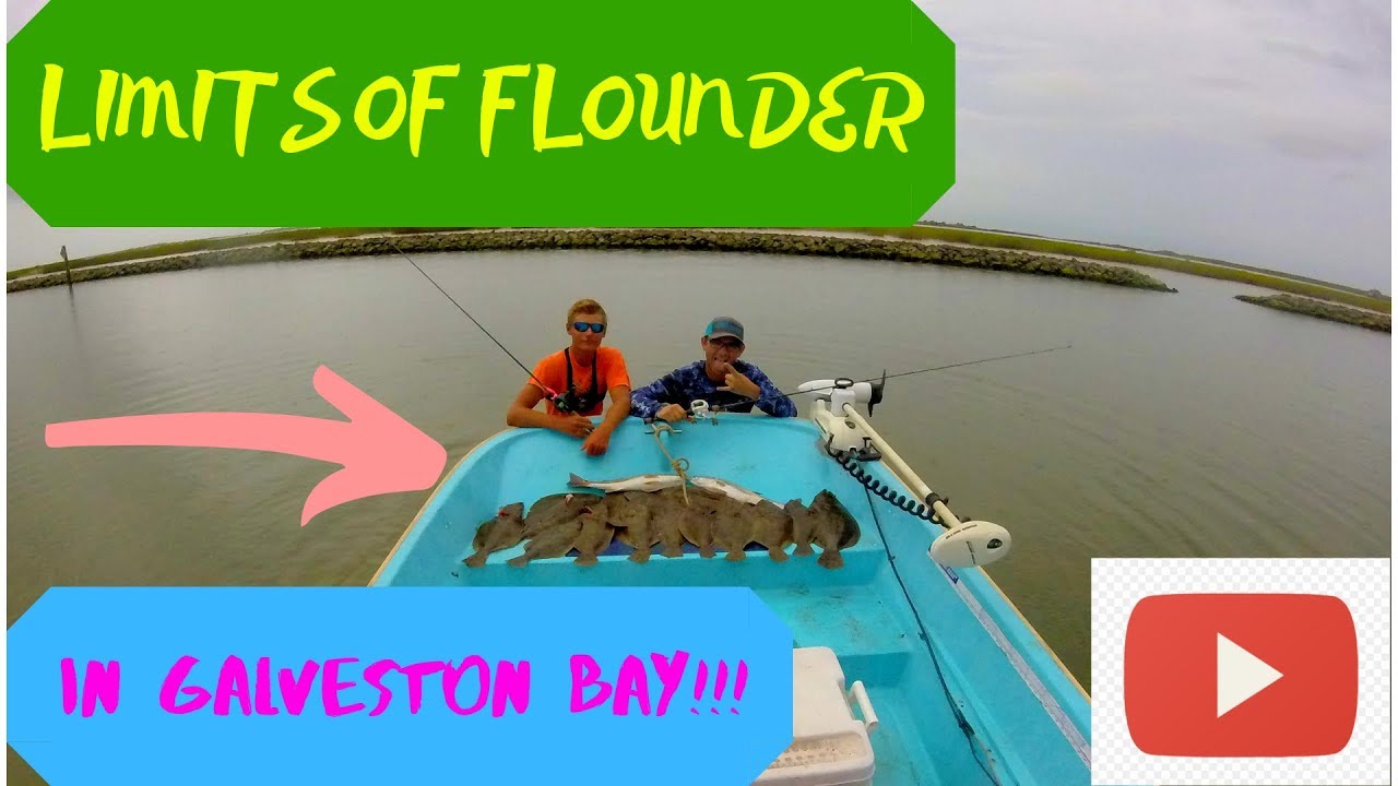 LIMITS of Flounder Caught In Galveston Bay (NEW BOAT!!!!!!)