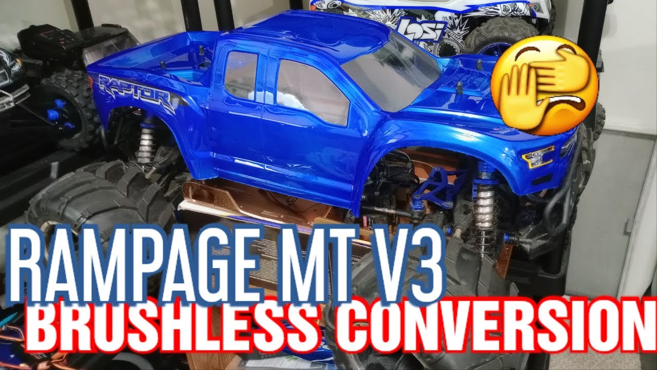 REDCAT RAMPAGE MT V3 BRUSHLESS CONVERSION