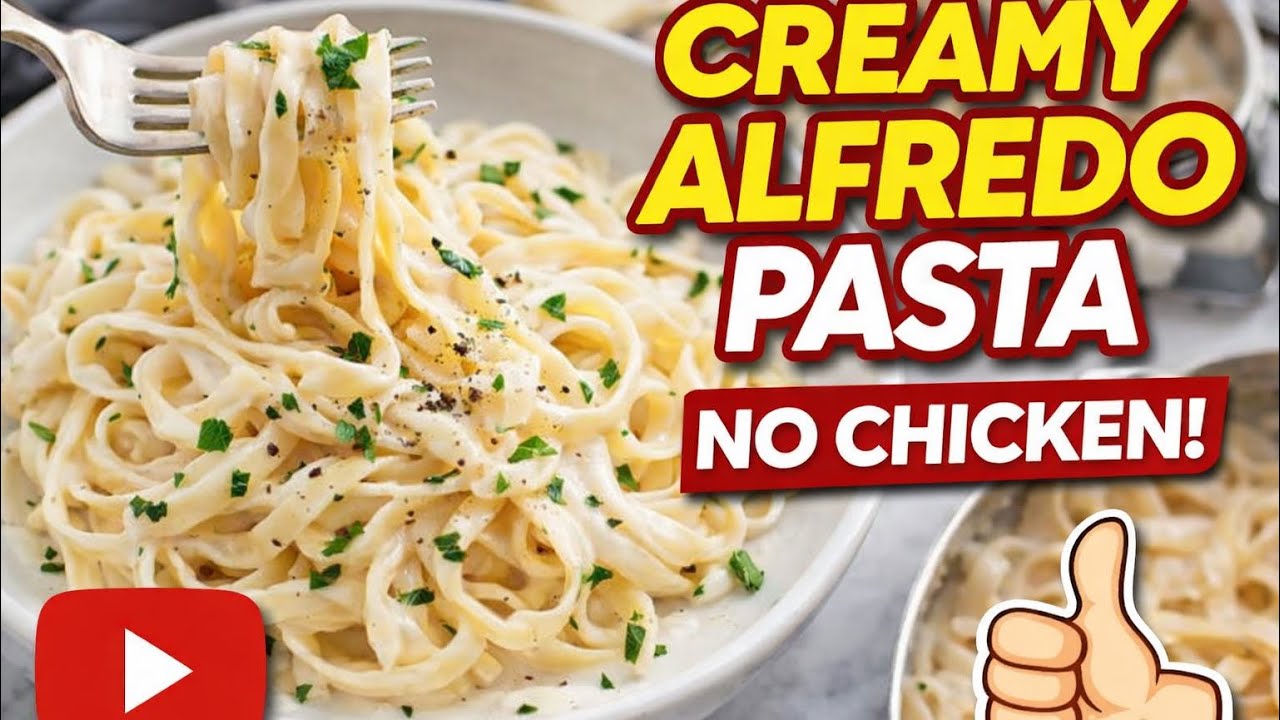 I Made Cheap Alfredo Pasta in Under 10 Minute, پاستا آلفرو بدون مرغ در کمتر از ۱۰ دقیقه