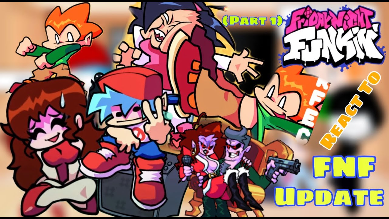 Fnf React To FNF Playable Pico Update - New Results Animations & Songs (FNF Update) (BF/GF) (Part 1)