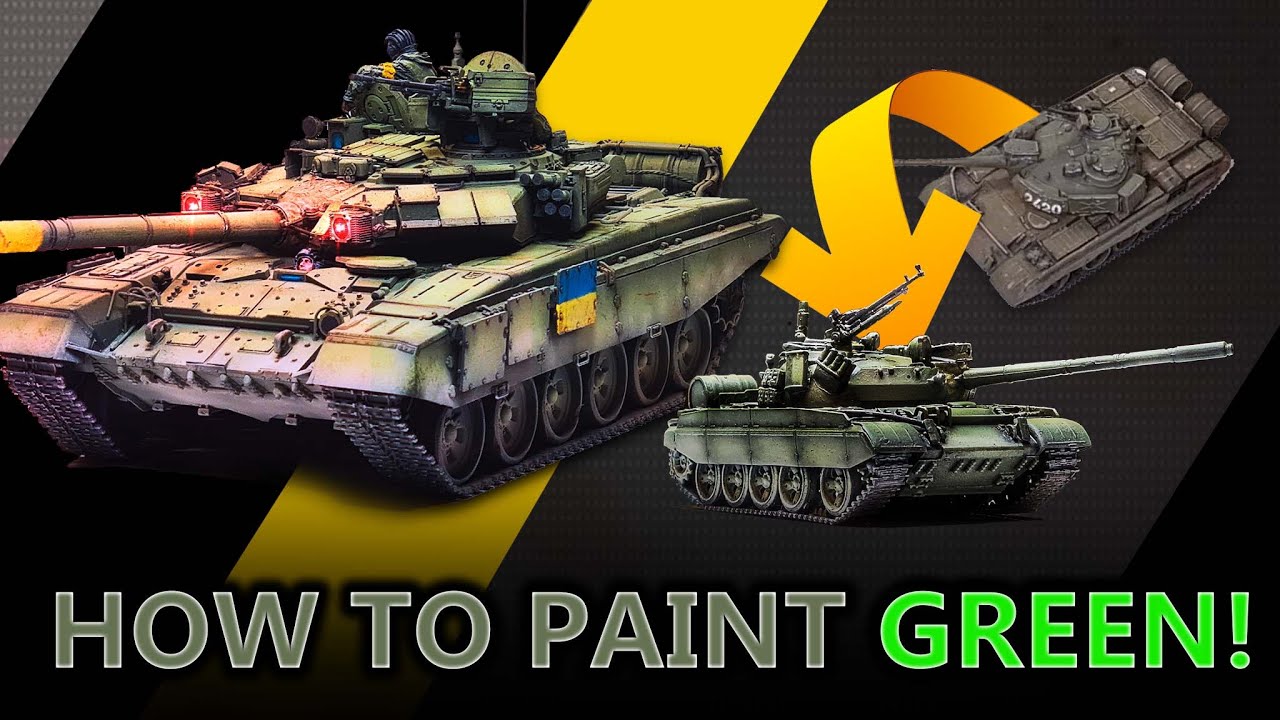 How to paint a green tank  |   guide to paint vibrant green scalemodels in 4 steps  |