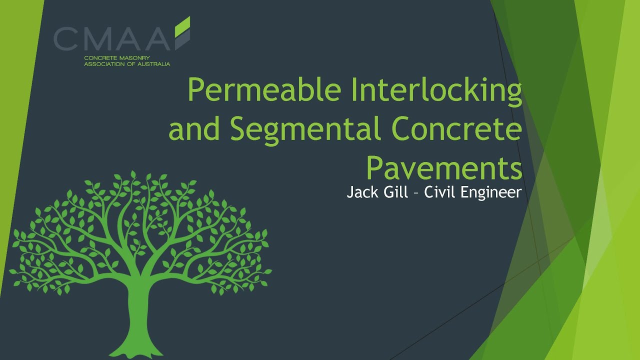 CMAA DesignPave Webinar Council Edition S3 EP1 Permeable Interlocking & Segmental Concrete Pavements