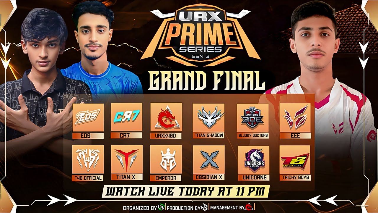 [🔴LIVE] URX PRIME SERIES SSN-3 | ORG BY URX ORGANIZATION